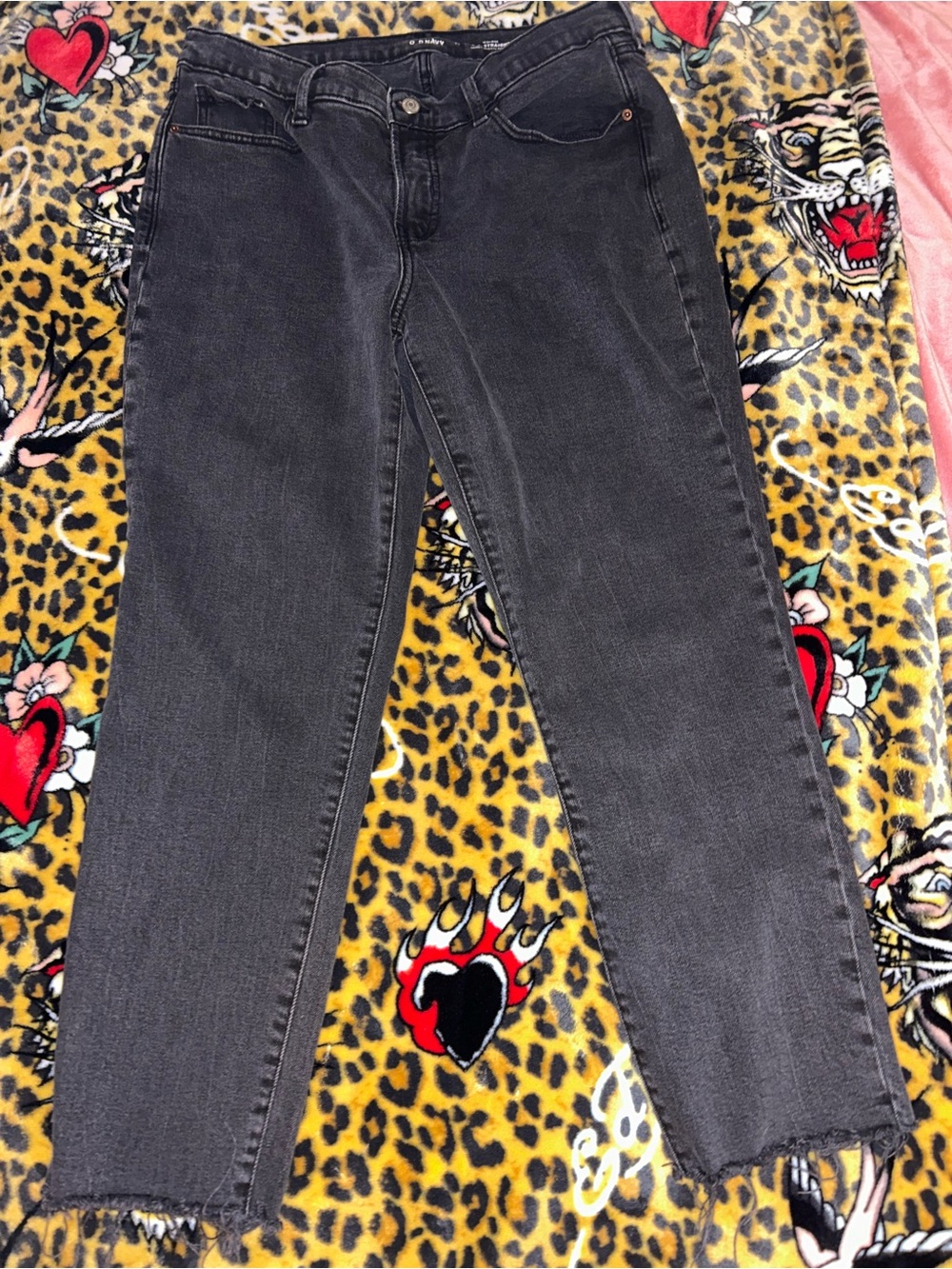 Old Navy Charcoal Straight-Leg Jeans